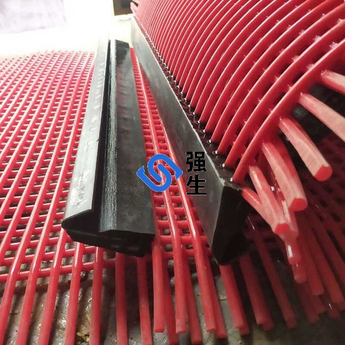 篩網不堵孔就選聚氨酯棒條篩網